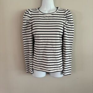 NWOT Boden Black and White Striped top